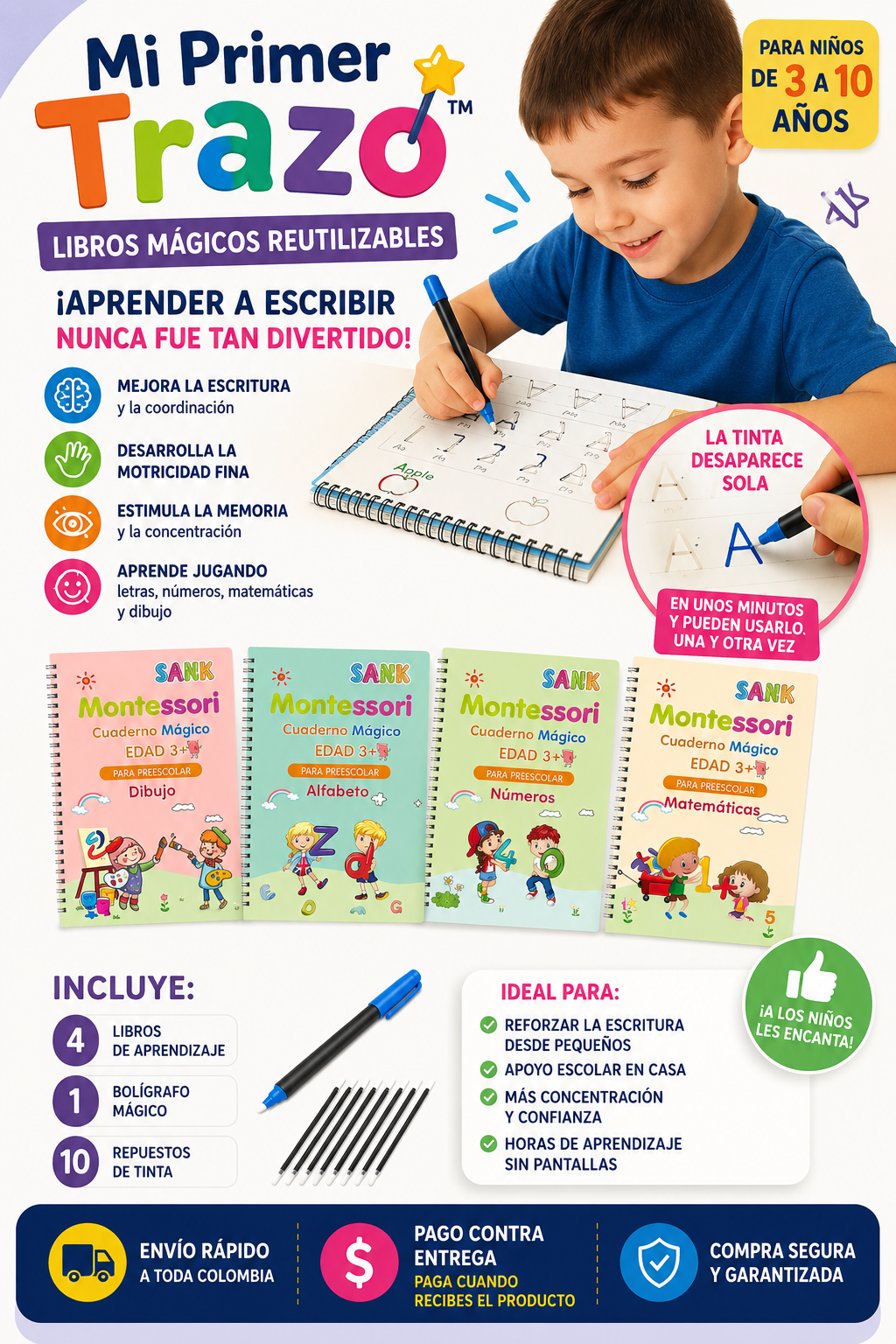 📚 El Método Divertido para Aprender a Escribir sin Pantallas